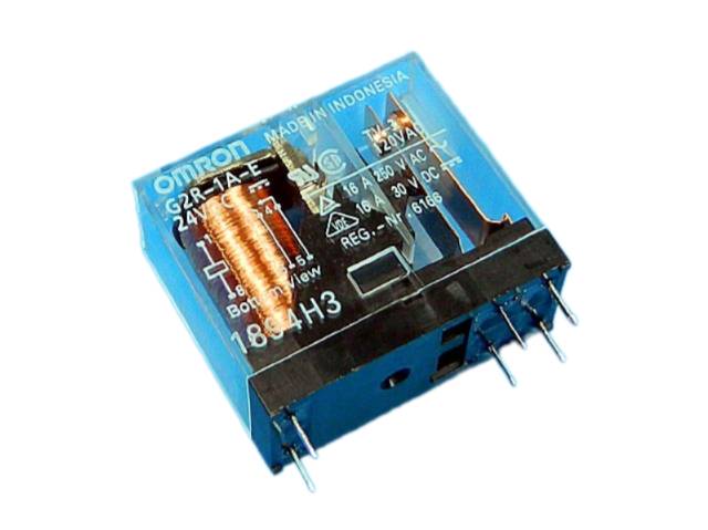 Relé 24V  1 x 250V / 16A G2R-1A-E 24VDC  Omron 