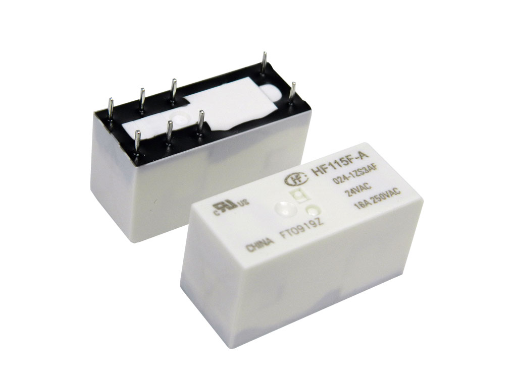 Relé 24V 1 x 250V / 16A HF115F-A/024-1ZS3AF HONGFA RELAY 