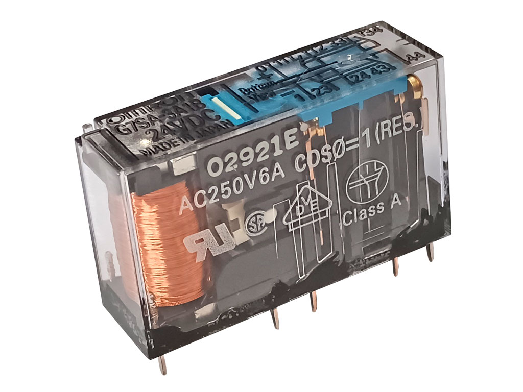 Relé 24V 3 x 250V / 6A G7SA-3A1B 24VDC Omron