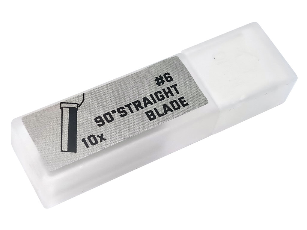 Rovná řezací čepel #6 pro odstraňování materiálu a plošné řezání JAKEMY JM-Y10 / JM-Y10 Pro, balení 10 ks 