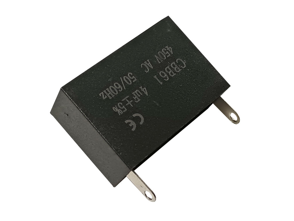 Rozběhový kondenzátor 4.0uF /  450V CBB61,  vývody faston 