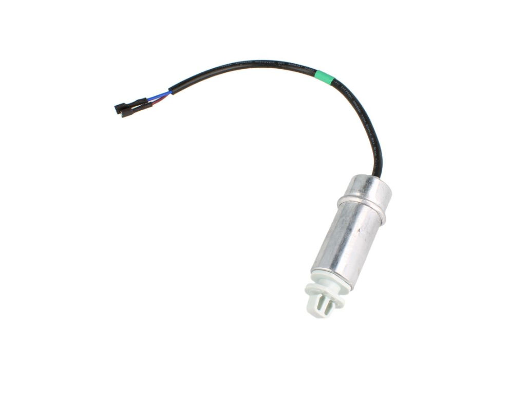 Rozběhový kondenzátor 4.0uF / 450V,  kabel + faston 6.3mm HK1091664 HISENSE / GORENJE, originál