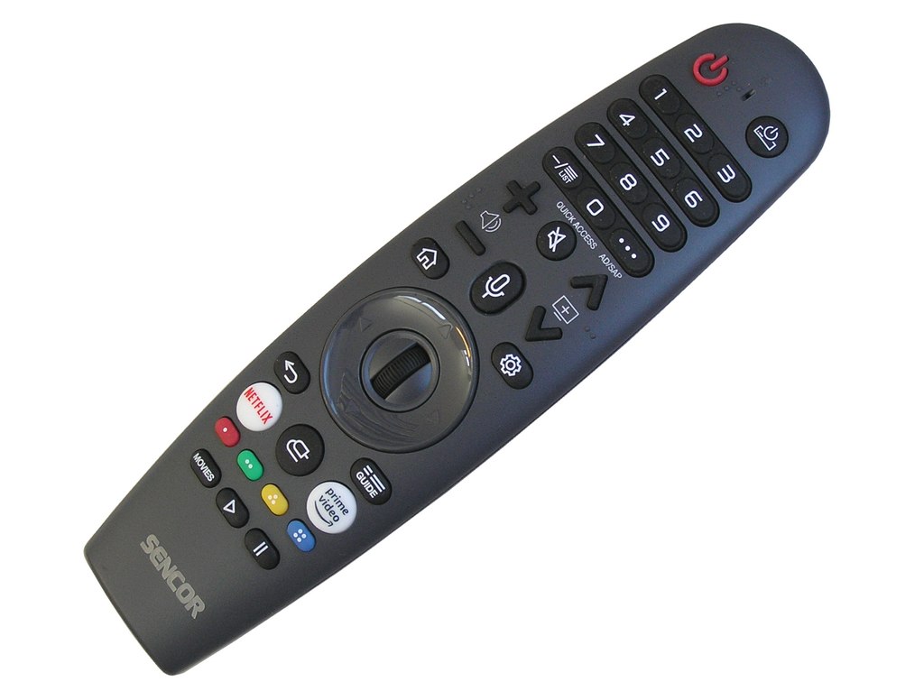 SLE50US801TCSB / MR20GA Sencor Dálkový ovladač magic Sencor originální