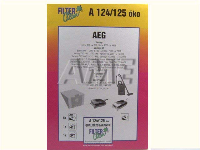 Sáčky do vysavače AEG - A124-OKO / 125-OKO 