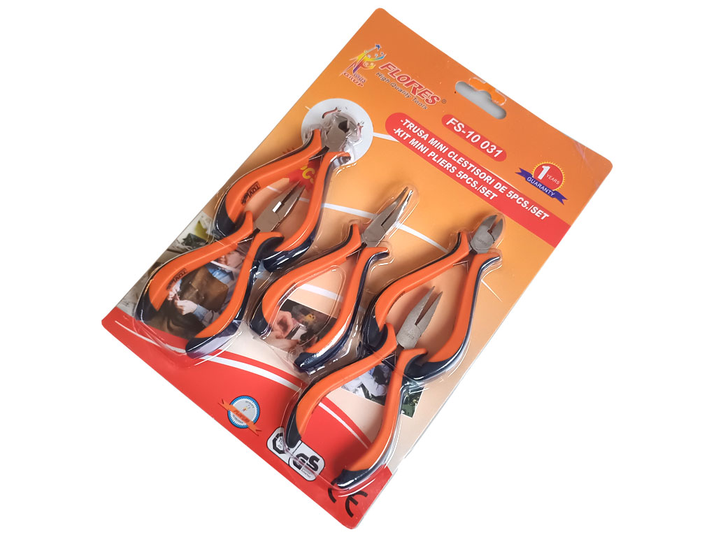 Sada kleští - mini kleště 5ks Flores FS-10 031 