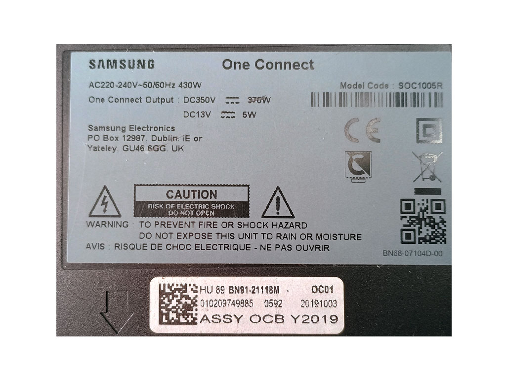 Samsung One Connect SOC1005R BN91-21118M druhá jakost