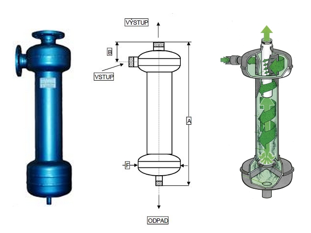 Separátor vody  SCV 1423 D - nerez ocel 304 L