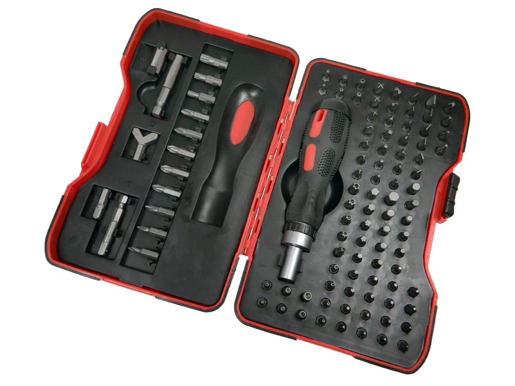 Servisní sada nářadí DE 101505, 1/4" ráčnová rukojeť 