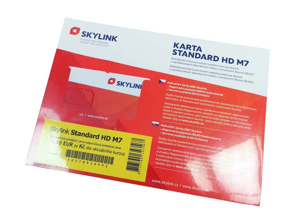 Skylink přístupová karta Standard HD Irdeto M7