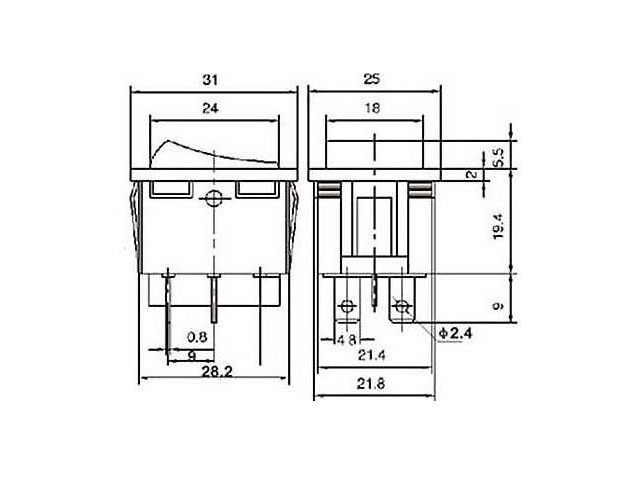 Spínač motoru černý ETA 9842 51696