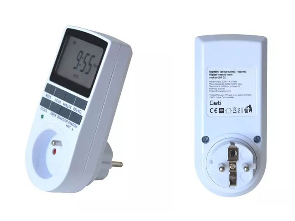Spínací hodiny Geti GDT02 digitální týdenní
