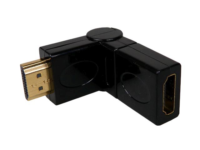 Spojka konektoru HDMI z/k rotační HD35