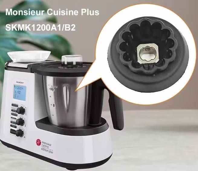 Spojka, unašeč nožů kuchyňského robotu Lidl SilverCrest Monsieur Cuisine Plus, 12 zubů, sada s těsněním a vložkou   