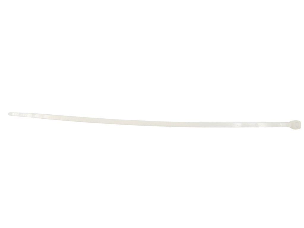 Stahovací páska 250 x 4.8 mm nylonová bílá, zdrhovací