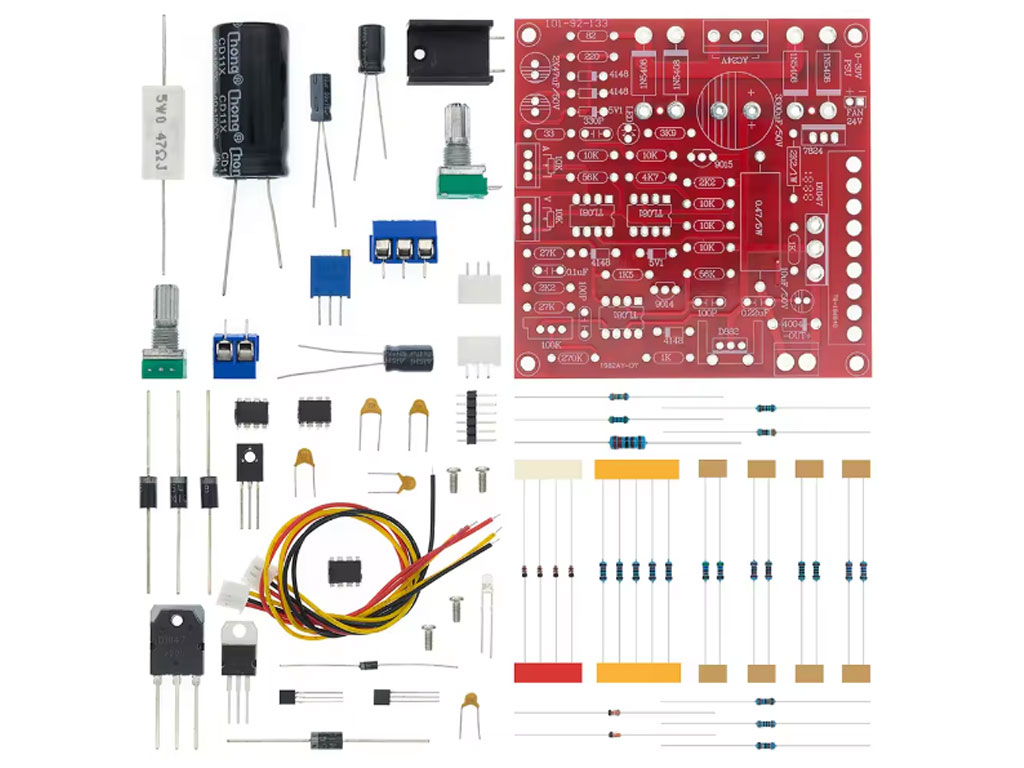 Stavebnice regulovatelný laboratorní zdroj G401, výstupní napětí 0 - 30V, výstupní proud 2mA - max. 3A 
