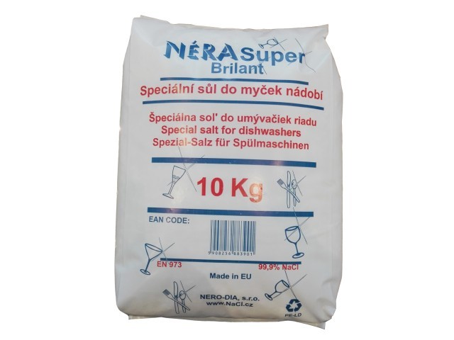 Sůl do myčky - drcená Néra Super Brilant balení 10 kg