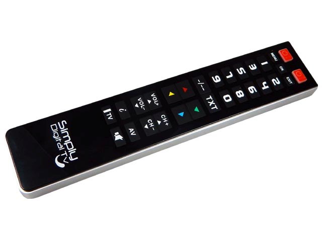 Superior Simply Digital TV samostatný programovatelný dálkový ovladač 2in1