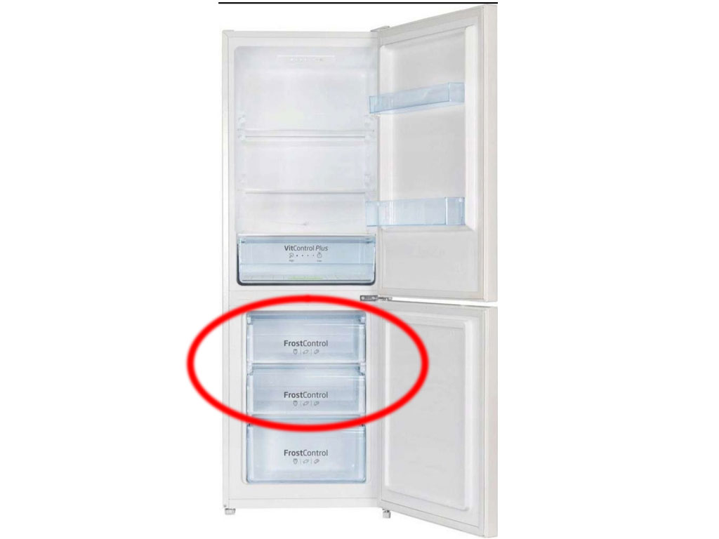 Šuplík mrazáku lednice, horní 1078216 AMICA, originál