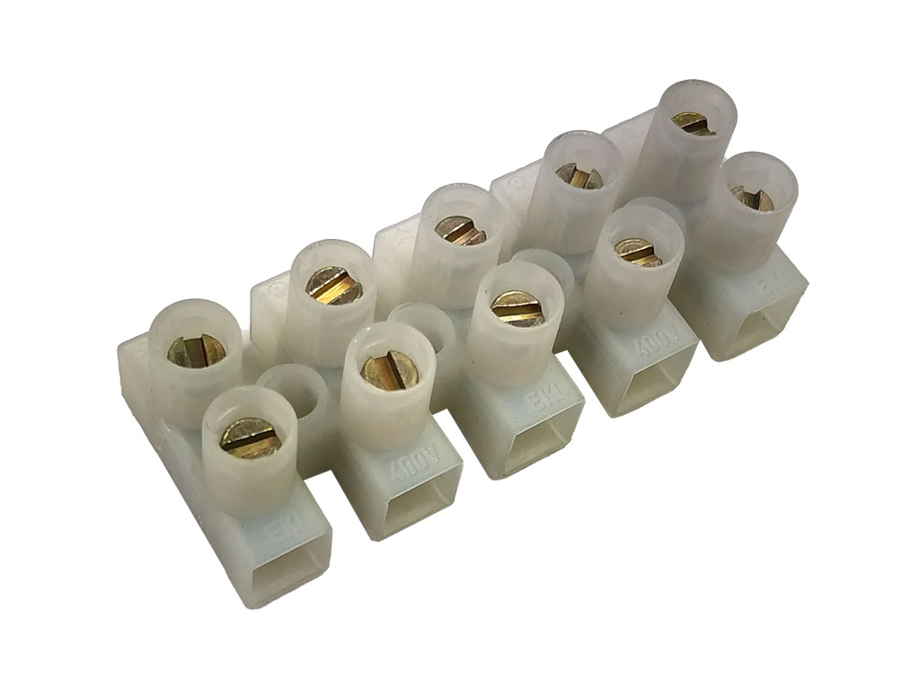 Svorkovnice řadová 5 pin ( čokoláda ) transparentní 4.0mm²