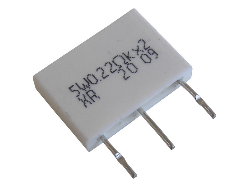 TR5 2x0R22 / 5W axiální   RSS5WK-0,22 