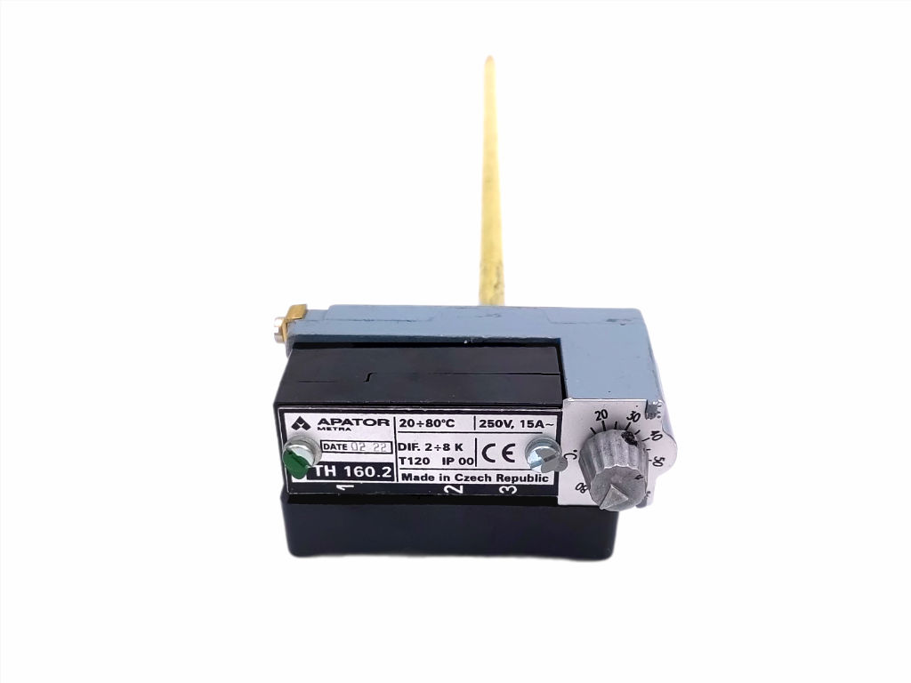 Termostat TH 160.2, 20°C - 80°C 3 vývody čidlo l=315mm