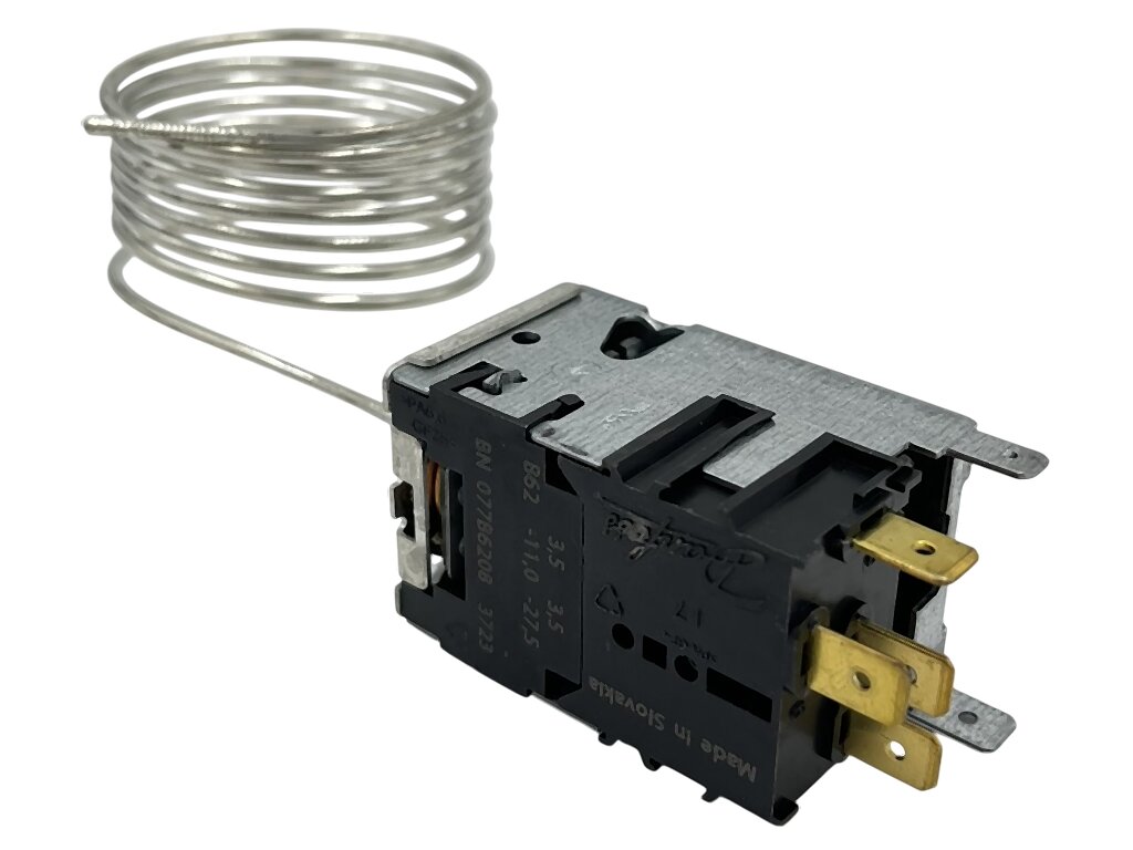 Termostat chladničky 077B6208 DANFOSS +3-27/ min+3-11 kapilára 1,2m