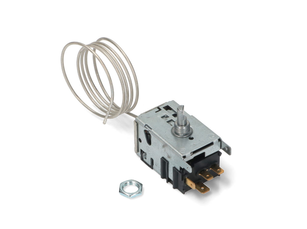 Termostat lednice Gorenje HZS2926, 597975 / 596249 / 147471 -  Danfoss 077B6184 / 077B6986 – mechanický termostat