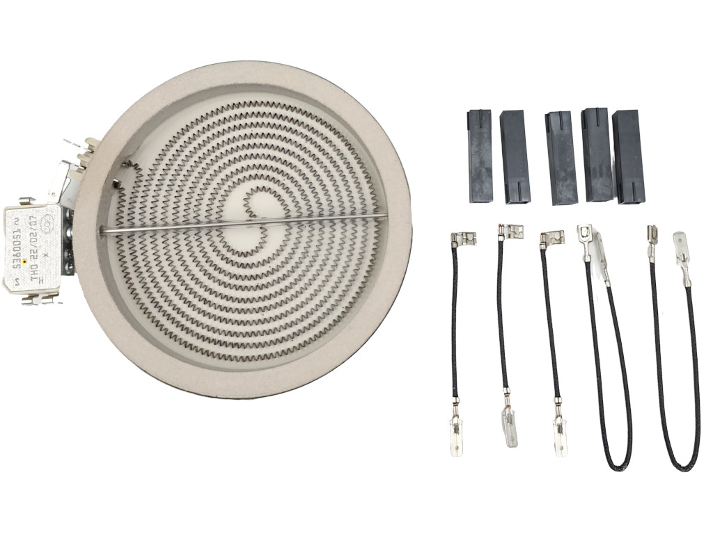 Topné hnízdo, plotna keramická 1200W 145mm regulátor, ukazatel zbytkového tepla