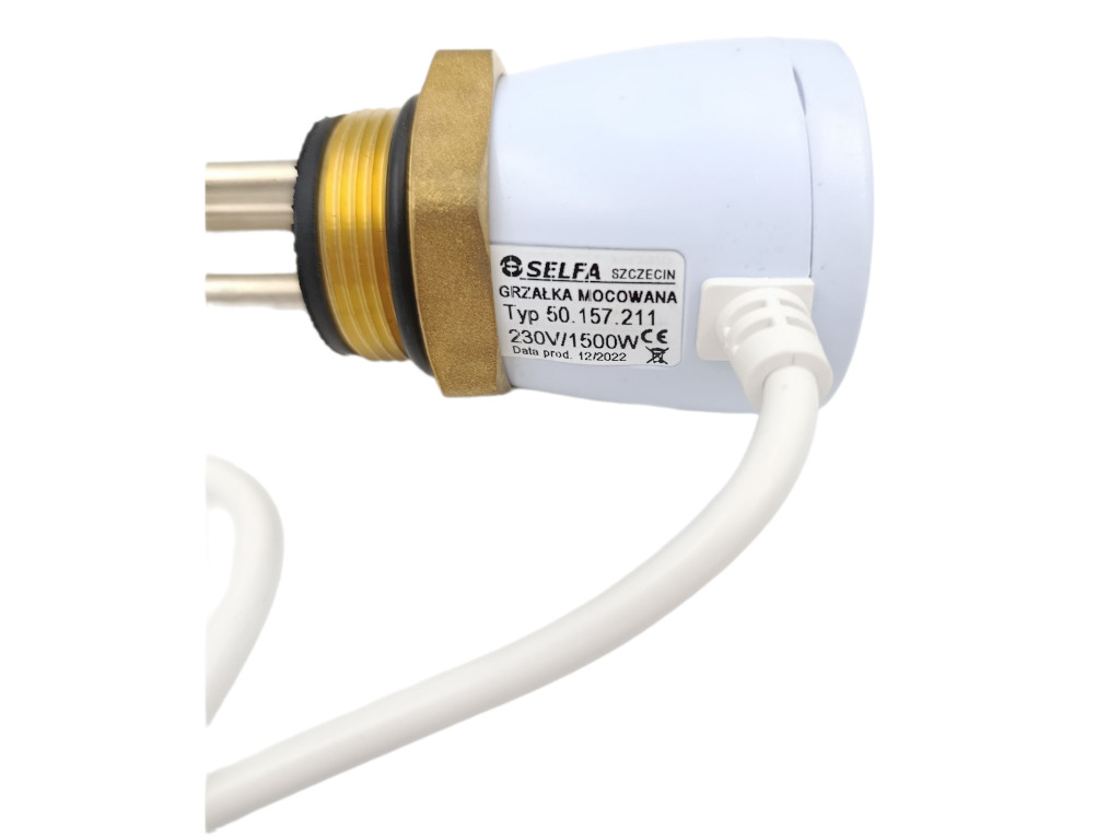 Topné těleso 1500 W 230 V s termostatem závit G 6/4"