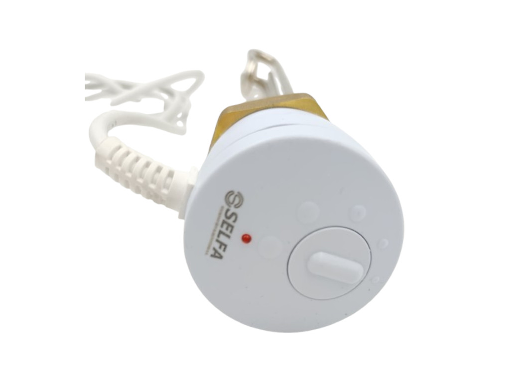 Topné těleso 2000 W 230 V s termostatem závit G 6/4" nikl