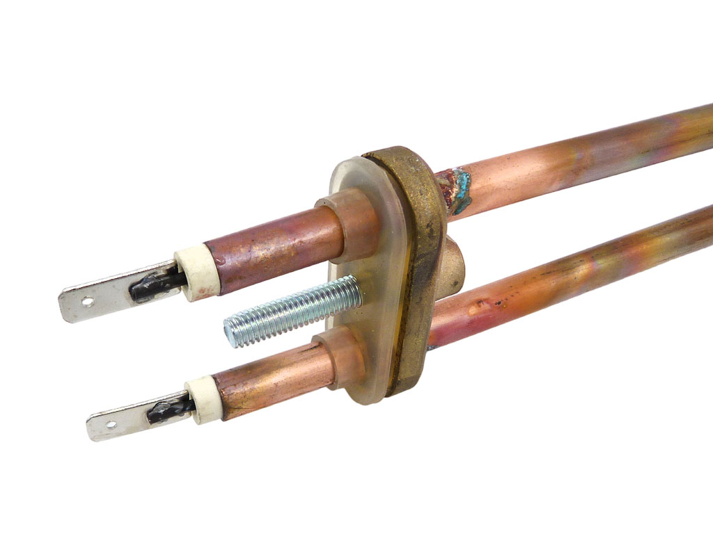 Topné těleso 2000W ležatý, l=490mm, bojler Tatramat 