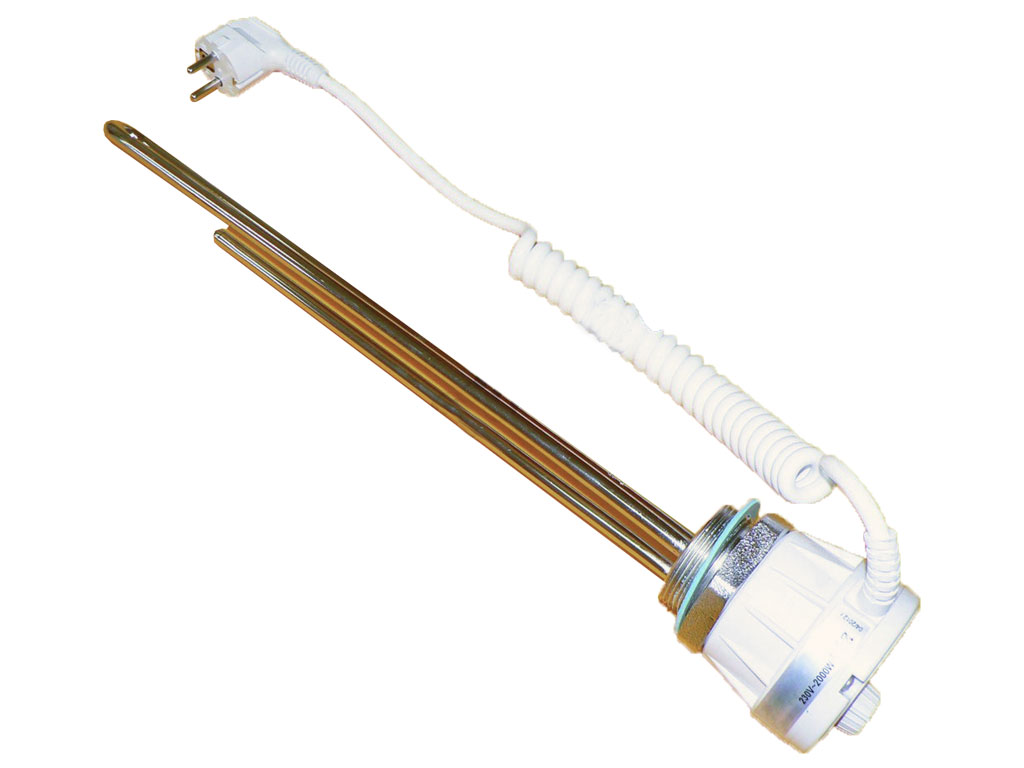 Topné těleso 3000 W 230 V s termostatem závit G 6/4"