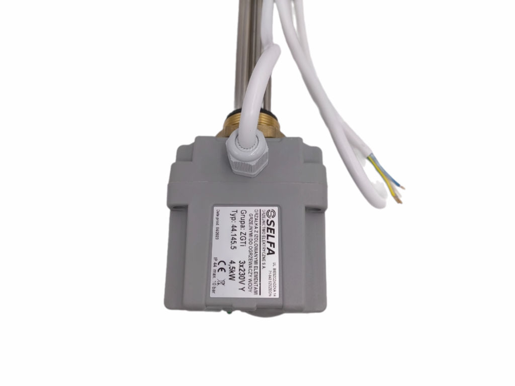 Topné těleso 4500W 3x230V (Y) s termostatem závit G6/4`