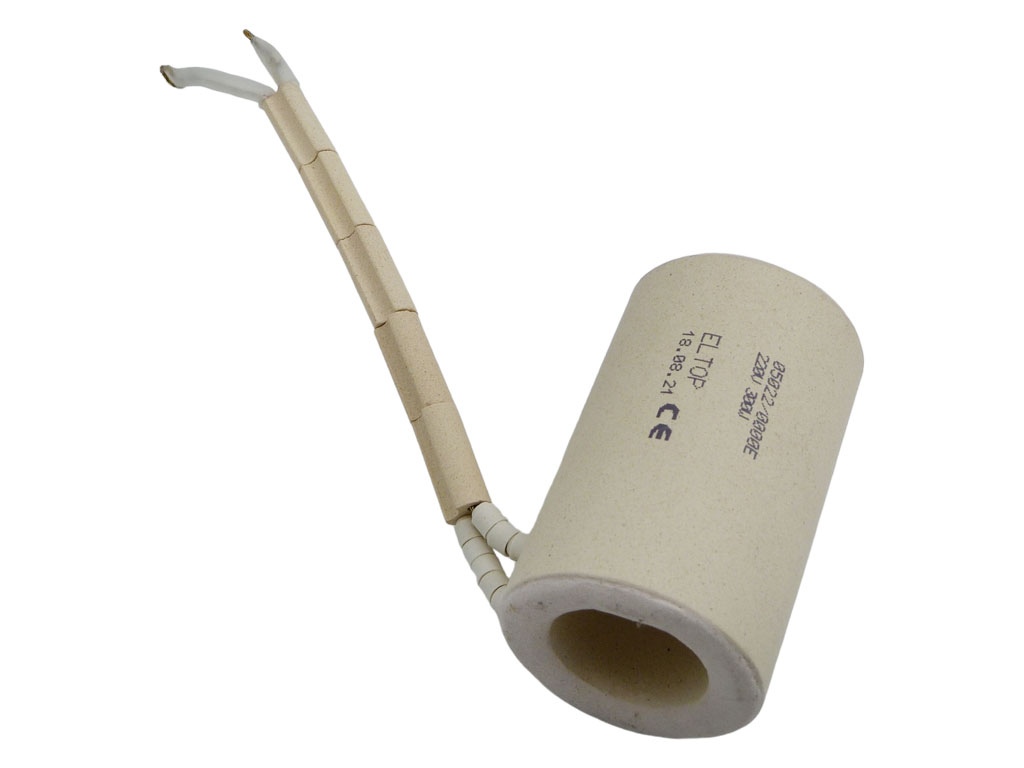 Topné těleso pájky, keramický váleček 220V 300W, pájka d= 43 / 26,  l=70mm