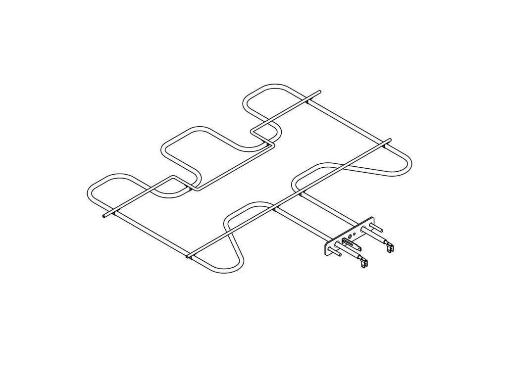 Topné těleso trouby, horní 140037516030 ELECTROLUX / AEG, originál