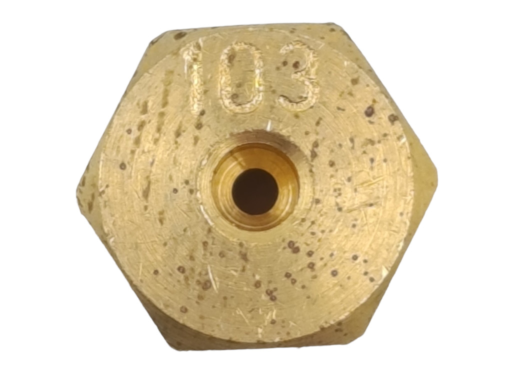 Tryska na zemní plyn hořáku vařiče, d=1.03 mm vařič Beko HIZG64121, FSM62330DXT