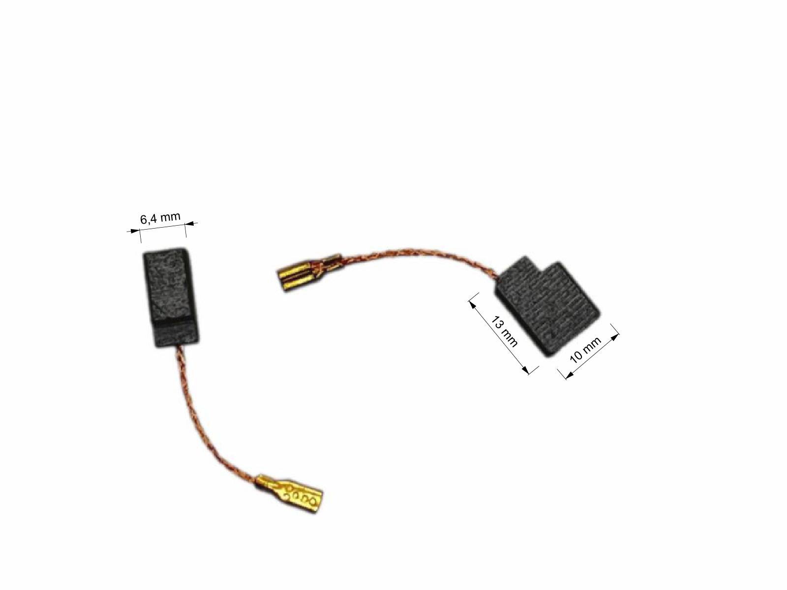 Uhlíky Dewalt 2ks, 6,4 x 10 x 13 mm,  s pojistkou 636128-03, uhlíky do elektromotorů, úhlové brusky