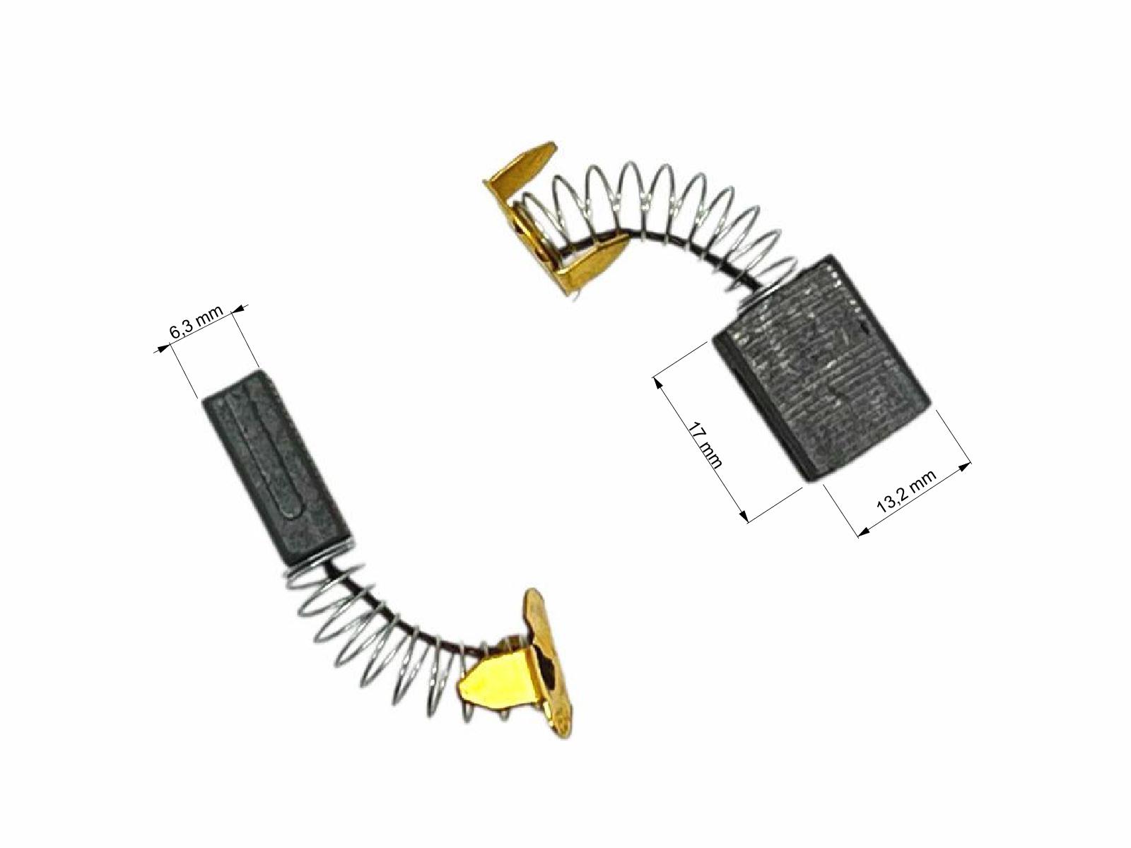 Uhlíky Ferm 2ks, 6,3 x 13,2 x 17,0 mm, uhlíky do elektromotorů