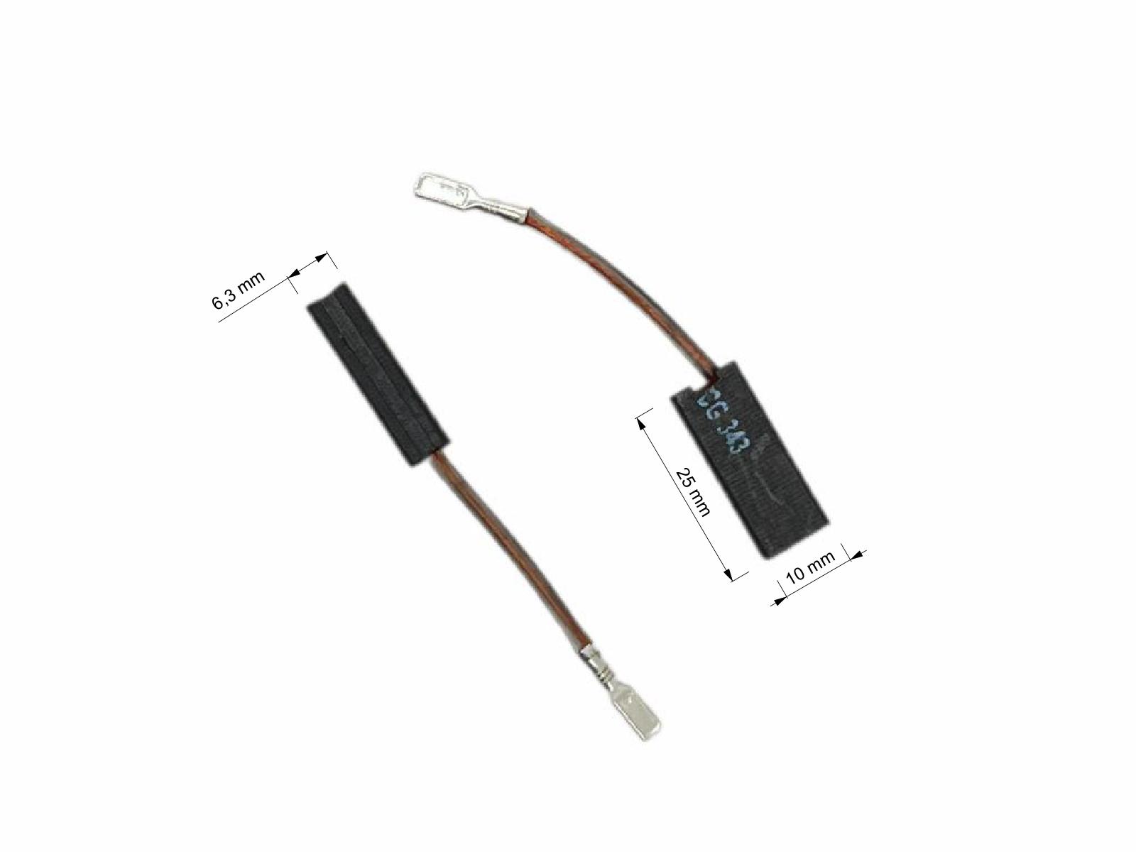 Uhlíky Hilti 2ks, 6,3 x 10 x 25 mm, 71876, elektromotor bouracího kladiva 