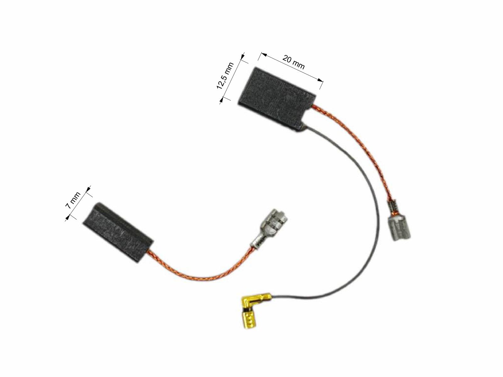 Uhlíky Hilti 2ks, 7 x 12,5 x 20 mm, 320181, uhlíky do elektromotorů, kladiva