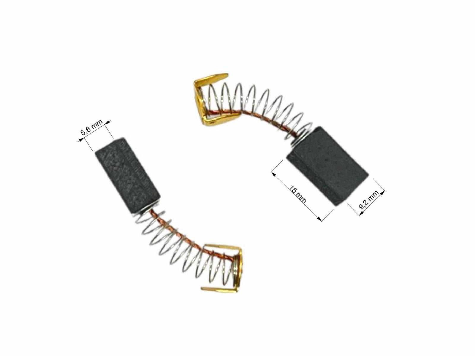 Uhlíky Parkside 2ks, 5,6 x 9,2 x 15,0 mm, PZKS 1500 B2, uhlíky do elektromotorů