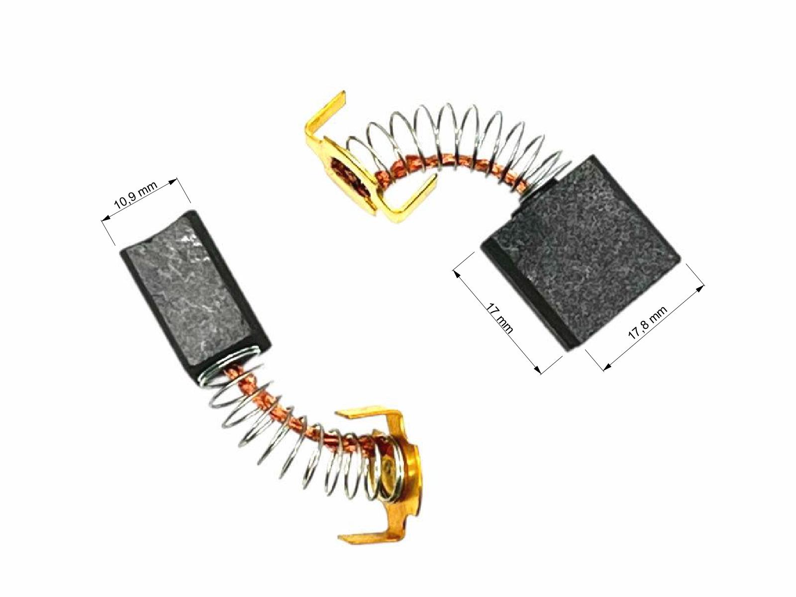 Uhlíky do motoru 2ks, 10.9 x 17.8 x 17.0 mm, DM-MR06, uhlíky do elektromotorů