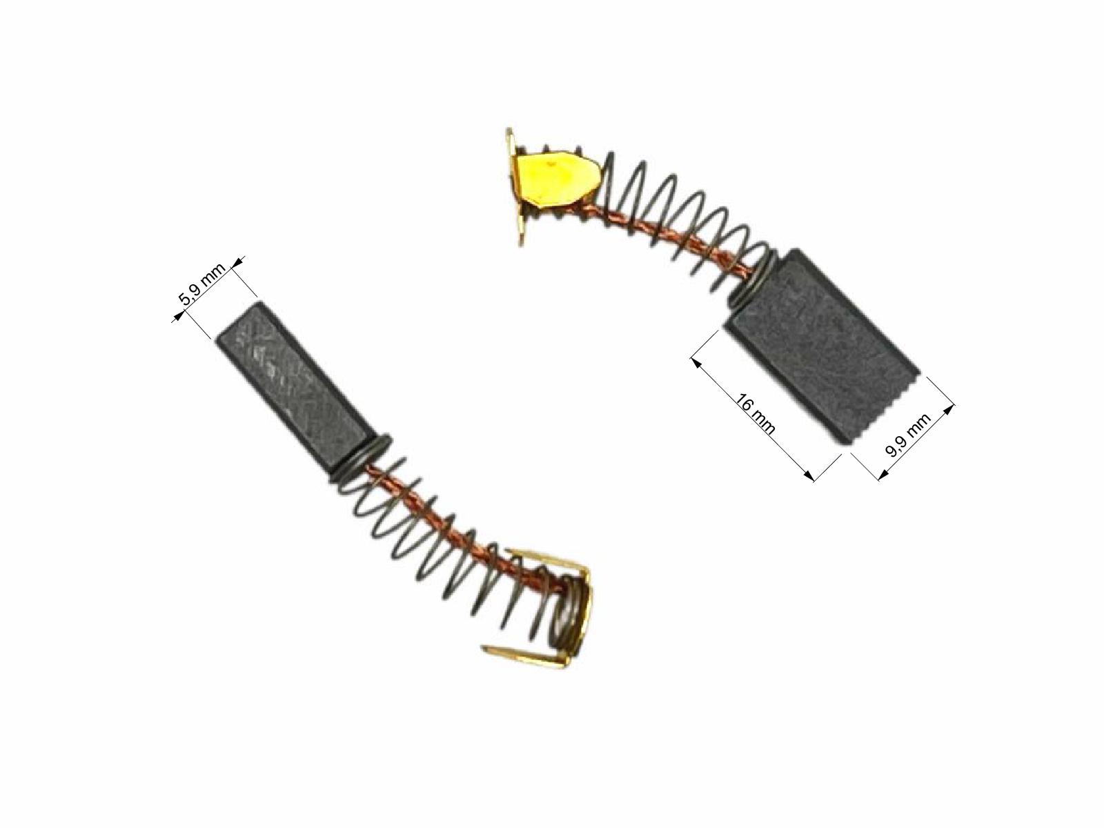 Uhlíky do motoru 2ks, 5,9 x 9,9 x 16,0 mm, SF-MR03, uhlíky do elektromotorů