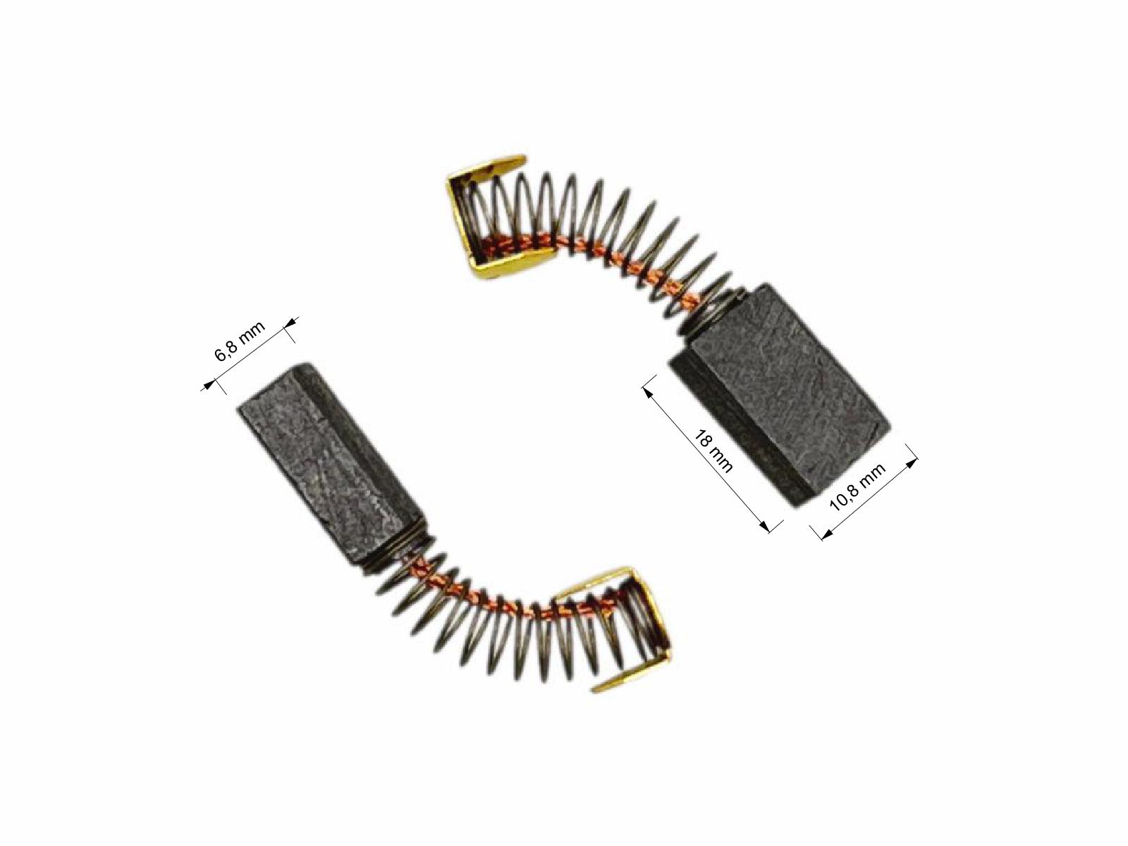 Uhlíky do motoru 2ks, 6.8 x 10.8 x 18.0 mm, SF-MR01, uhlíky do elektromotorů