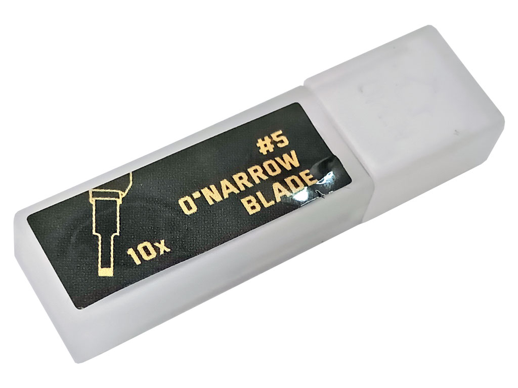 Úzká dlátová čepel #5 pro drážkování měkkých materiálů JAKEMY JM-Y10 / JM-Y10 Pro, balení 10 ks 