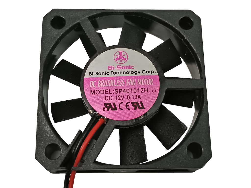 Ventilátor 40x40x10mm  12V / 130mA  Bi-Sonic SP401012H