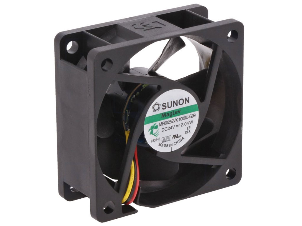 Ventilátor 60x60x25mm 24V / 80mA  Sunon MagLev MF60252VX-1000U-G99