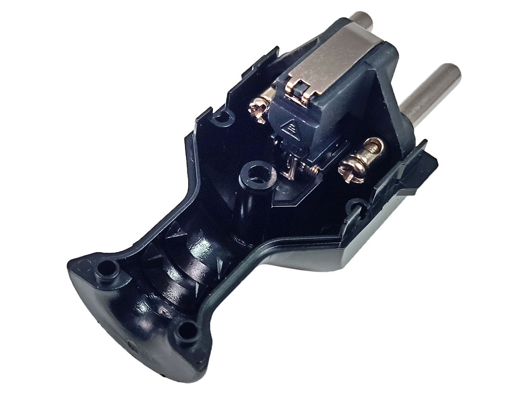 Vidlice síťová plastová přímá, černá