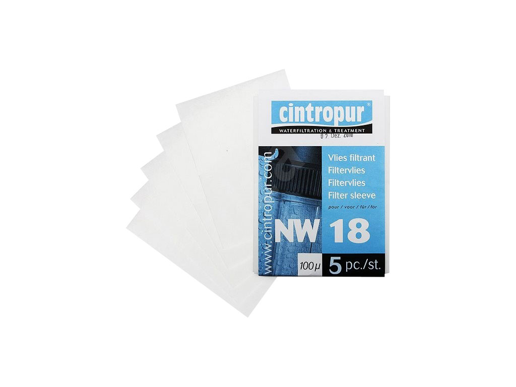 Vložky filtrační náhradní      NW 18   100 my   (sada = 5 ks)