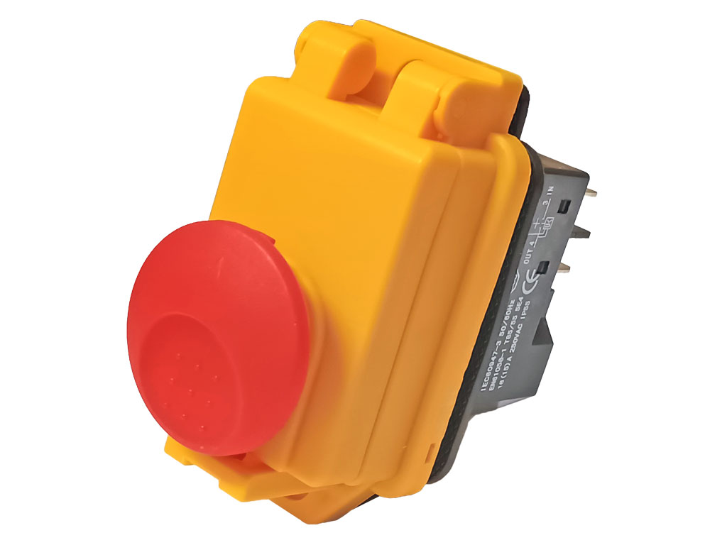 Vypínač, elektromagnetický spínač elektrického nářadí 4-piny YH02-A A18R / KJD17B / WM210V KLD /  DKLD DZ-6E 4P / SSTM-01